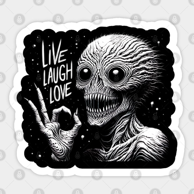 Live Laugh Love Sticker by Dead Galaxy